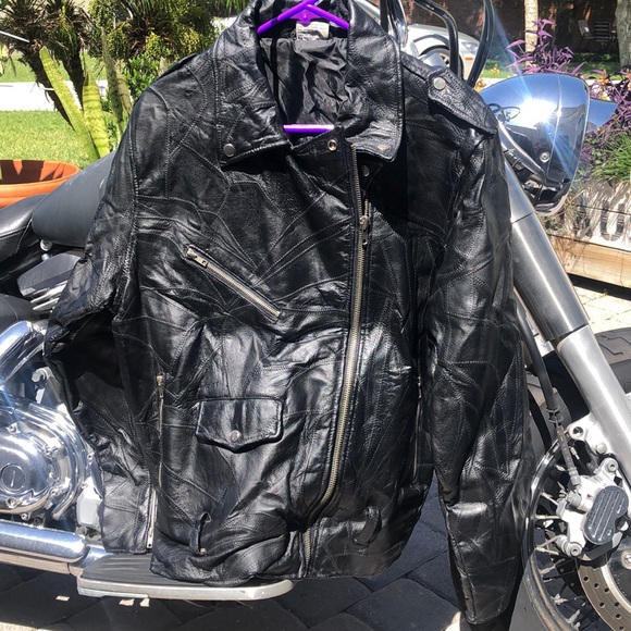 Vtg 80s Motorcycle Punk Rock 🎸Leather Jacket 🔥 - Picture 9 of 10